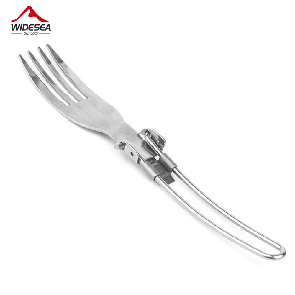 Portable Travel Foldable Stainless Steel Cutlery Set