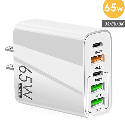 Quick Charge 3.0 USB Charger 65W