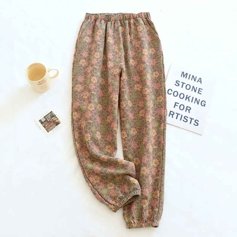 Women's Cotton Crepe Pants