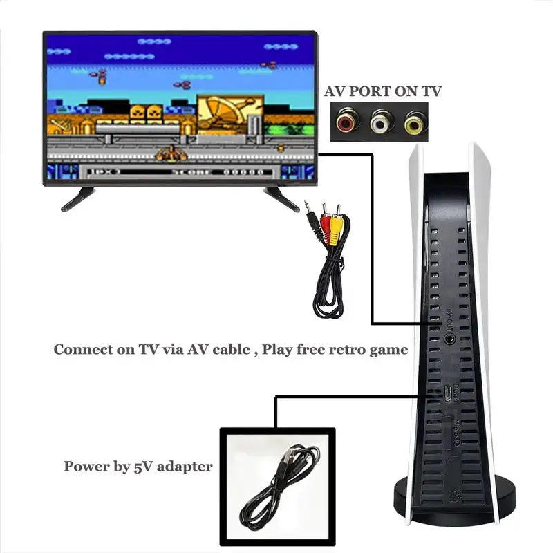 GS5 Game Console 8 Bit USB Wired Handheld Game Player