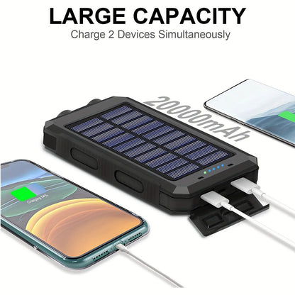 Portable Solar Charger Power Bank 20000mAh