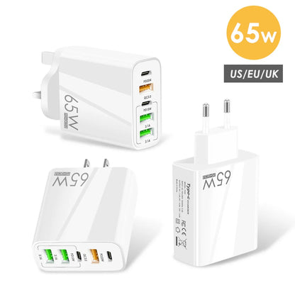 Quick Charge 3.0 USB Charger 65W