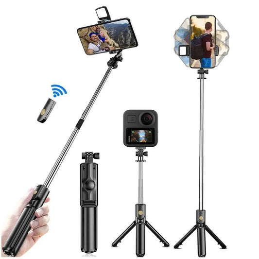 Wireless Selfie Stick Extendable Tripod Stand with Bluetooth Remote