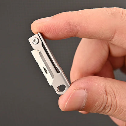 1Pc Stainless Steel Folding Knife Mini