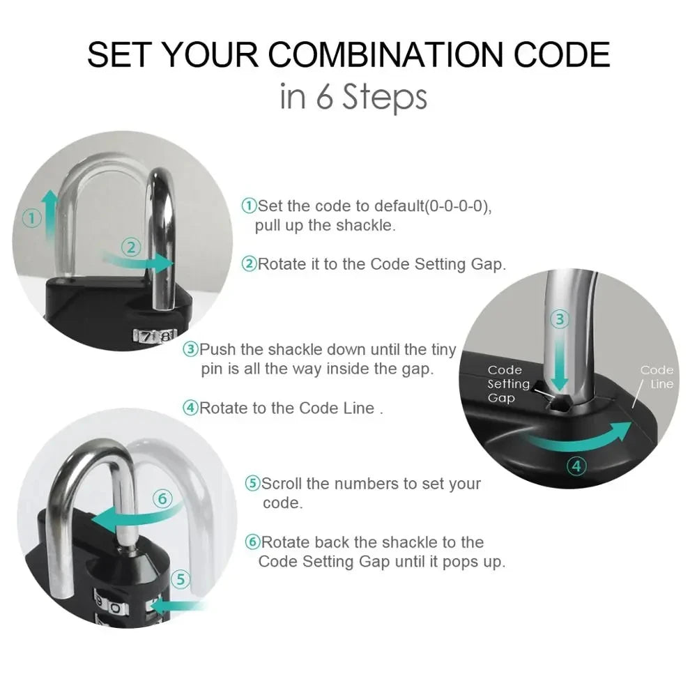 4 Digit Password Padlock