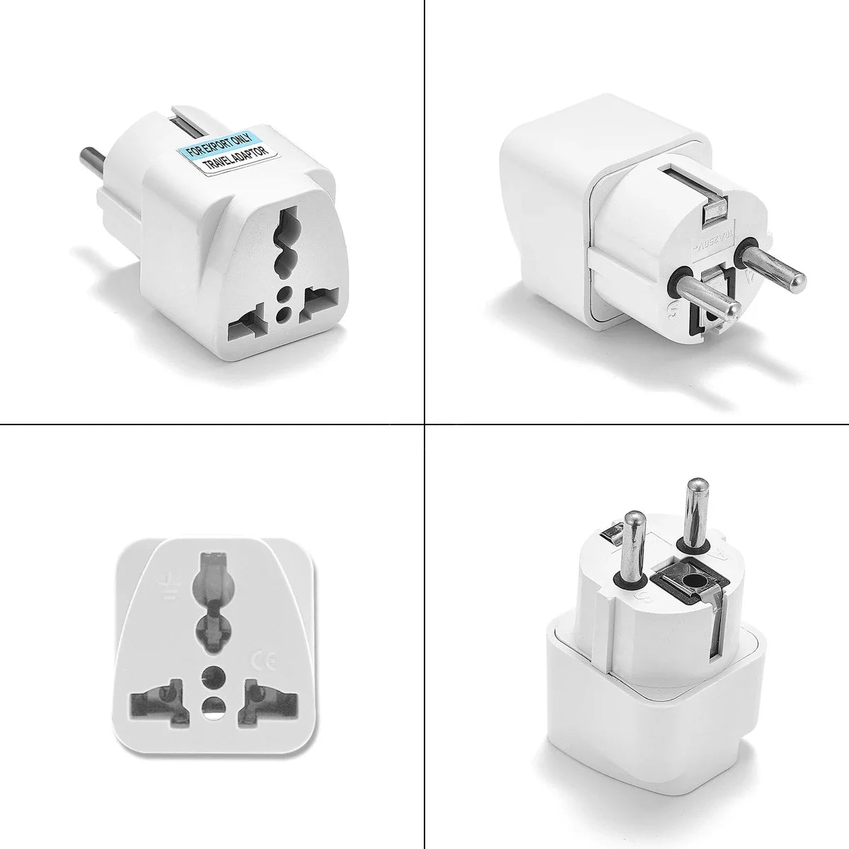 2/3 Pin Plug Adapter US To European