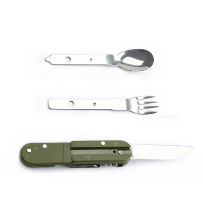 Camping Cutlery Stainless Steel  Folding Knife Fork Spoon