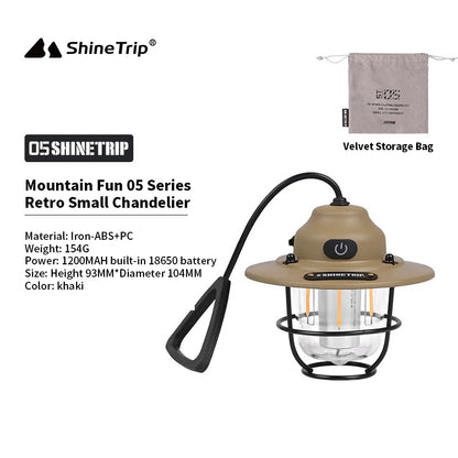 Rechargeable Outdoor Vintage Ambient Pendant Light