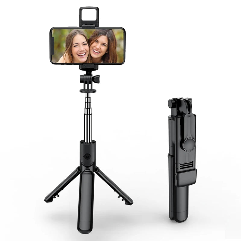 Wireless Selfie Stick Tripod Stand with Light