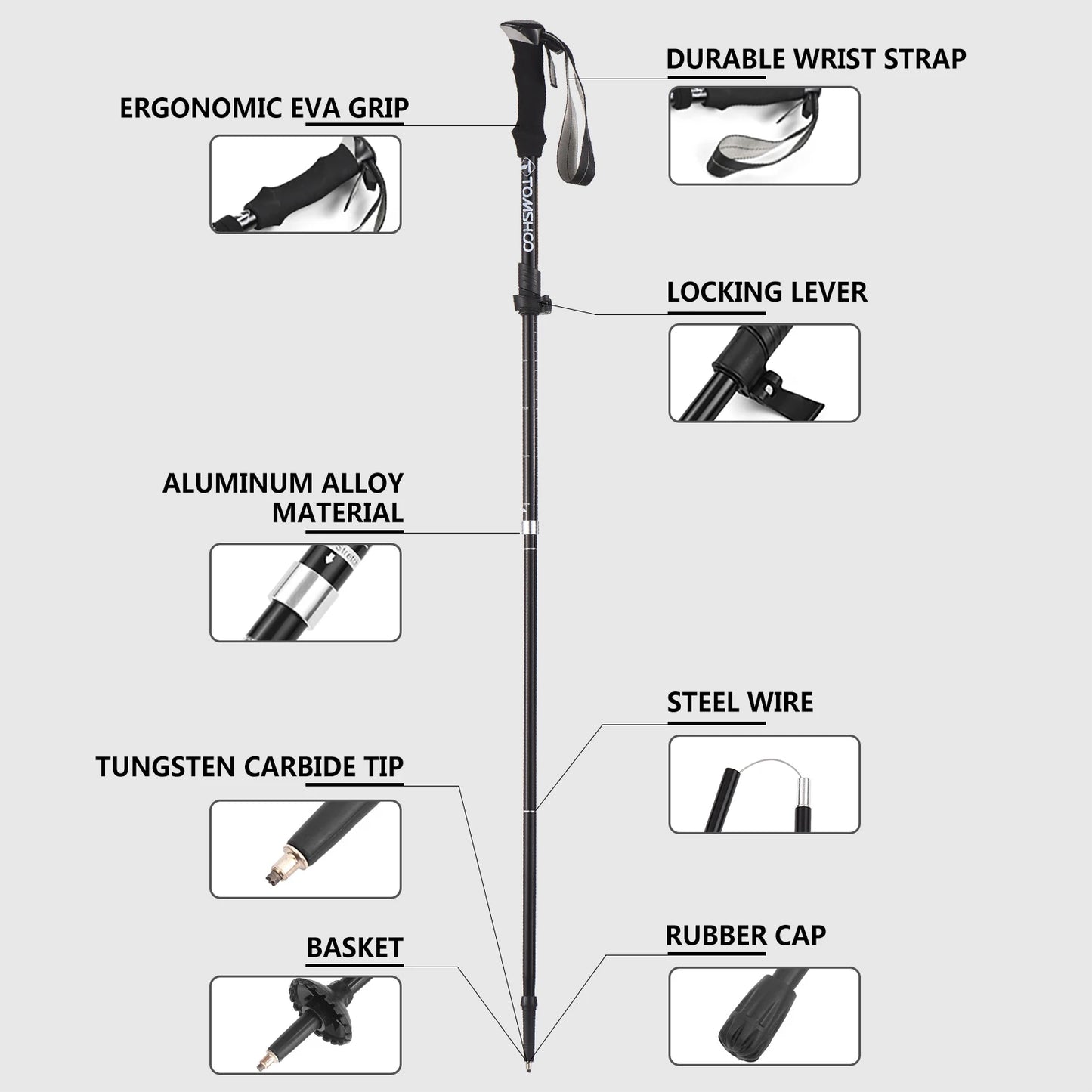 Tomshoo Climbing Trekking Pole