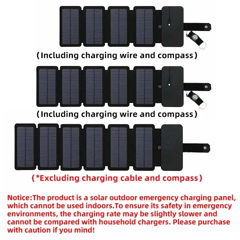 Outdoor Multifunctional Portable Foldable Solar Charging Panels