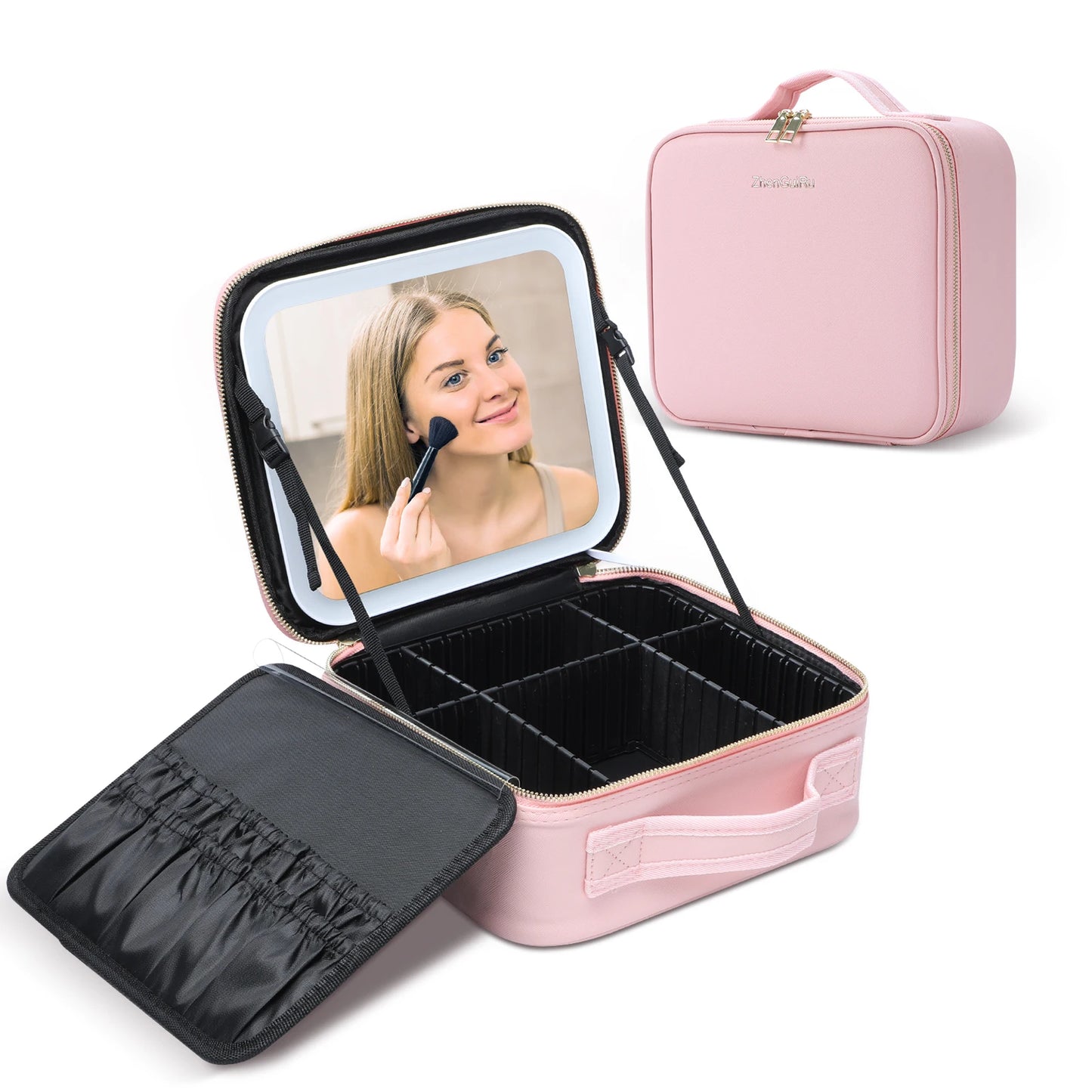 Makeup Train Case with Mirror