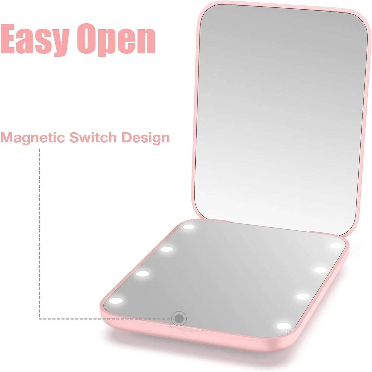 Compact Makeup Mirror with Light