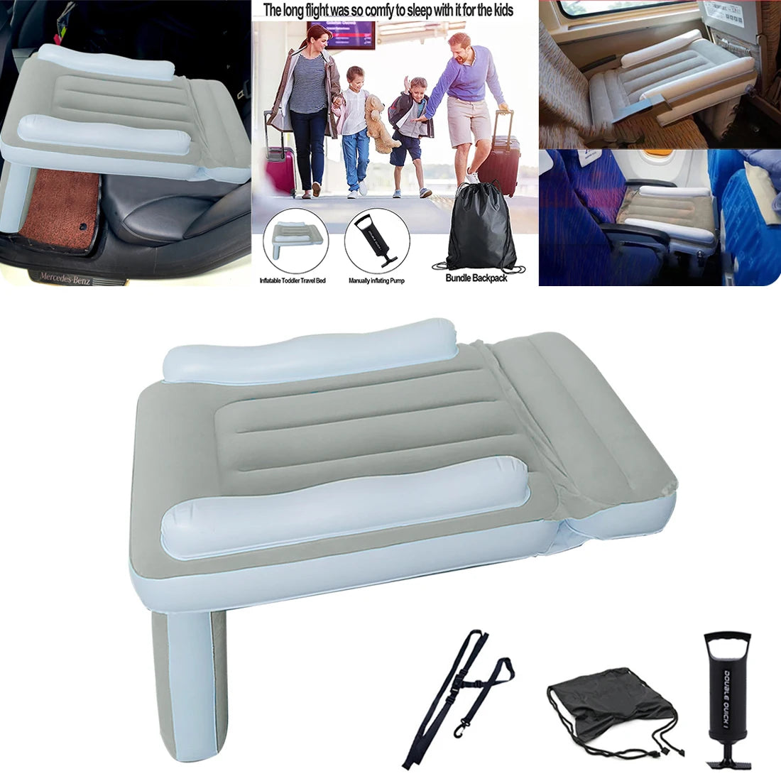 Inflatable Baby Airplane Mattress