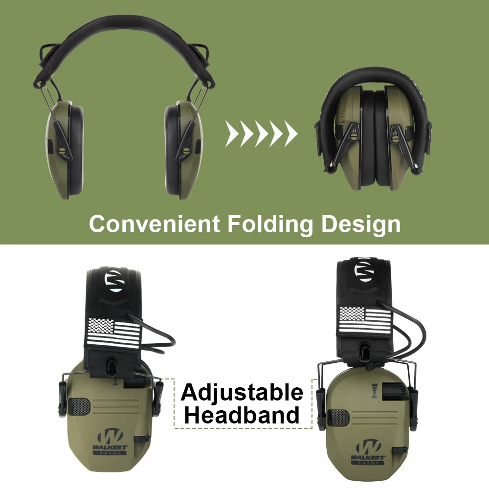 Foldable Tactical Electronic Shooting Earmuff Anti-noise Headphone