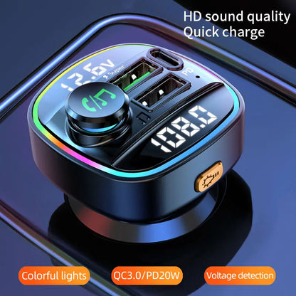 Bluetooth 5.0 FM Transmitter Handsfree Car Radio Modulator