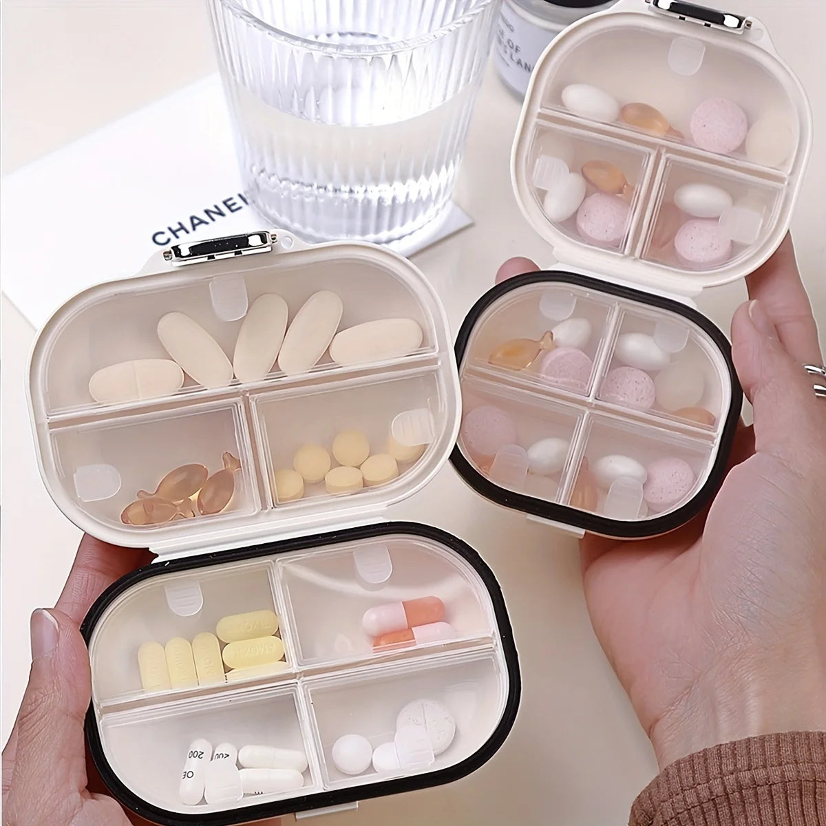 Portable Pill And Tablet Storage Box