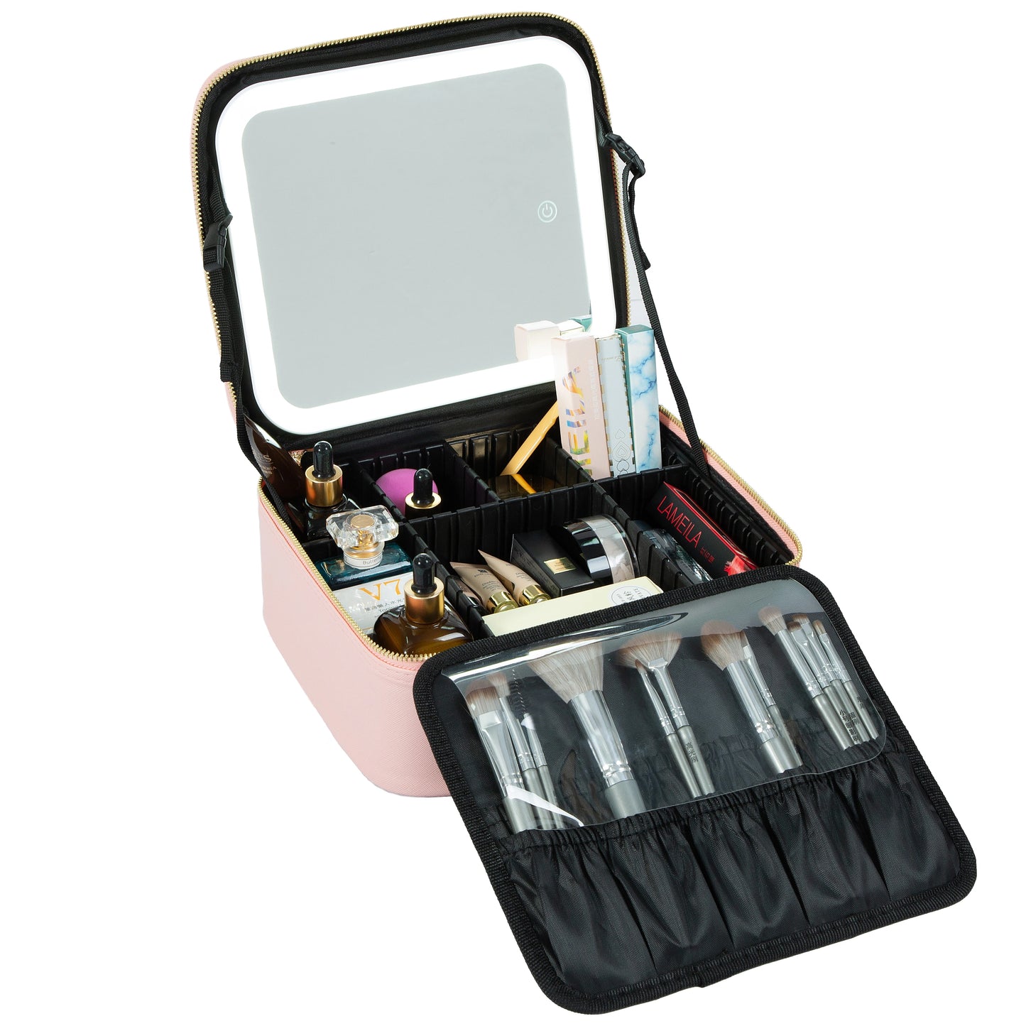 Makeup Train Case with Mirror