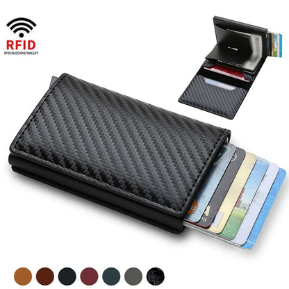 Carbon Fiber Slim Aluminum Card Holder