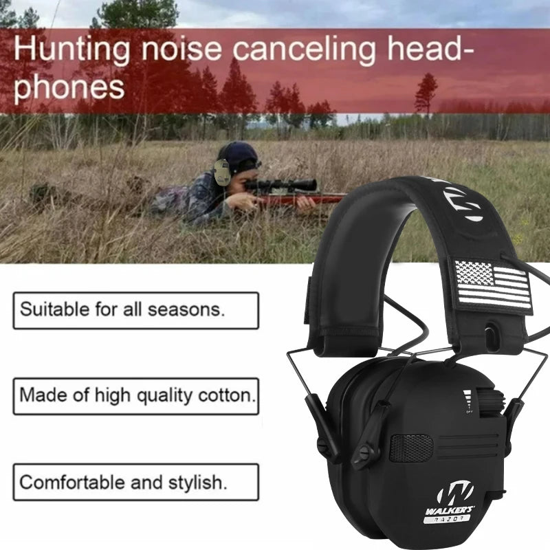 Foldable Tactical Electronic Shooting Earmuff Anti-noise Headphone