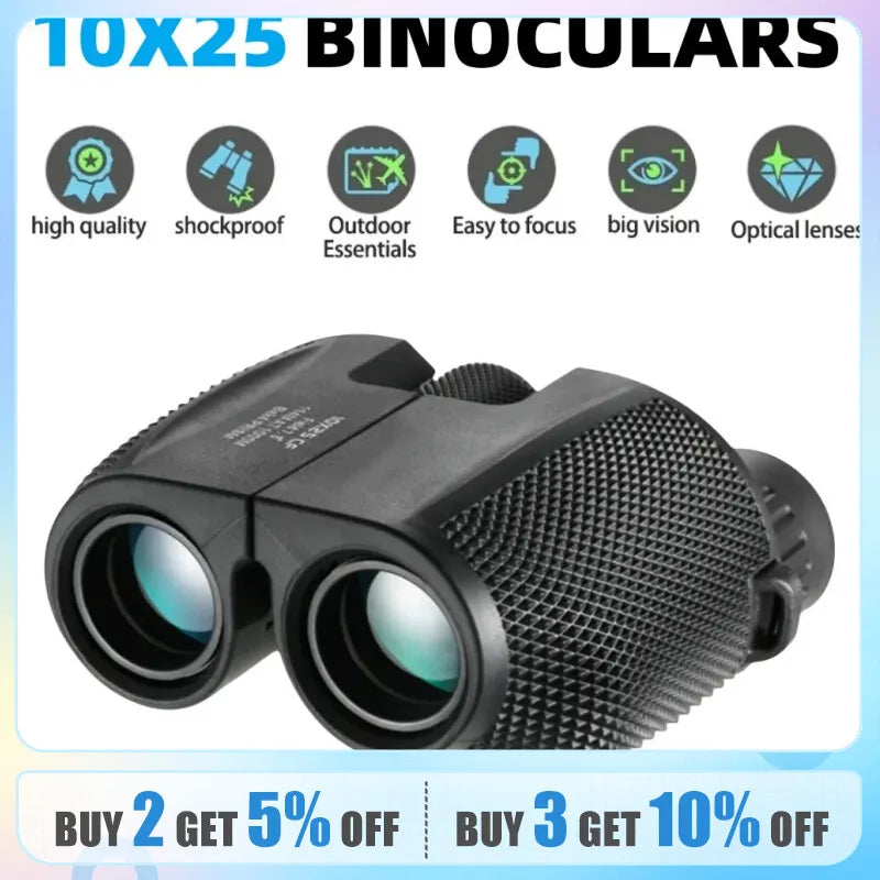 BAK4 10X25 HD Mini Binoculars