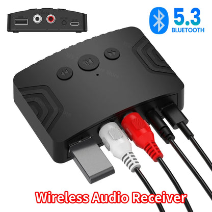 Bluetooth 5.3 Audio Receiver 3.5mm AUX