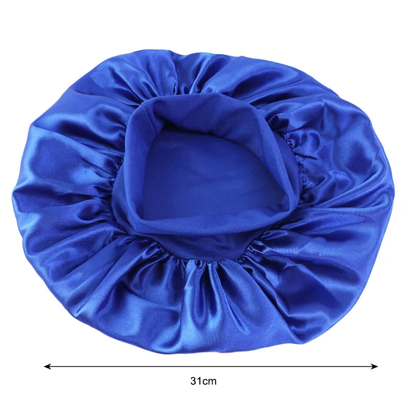 Women's Satin Solid Wide-brimmed Sleeping Hat