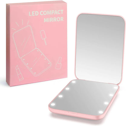 Compact Makeup Mirror with Light