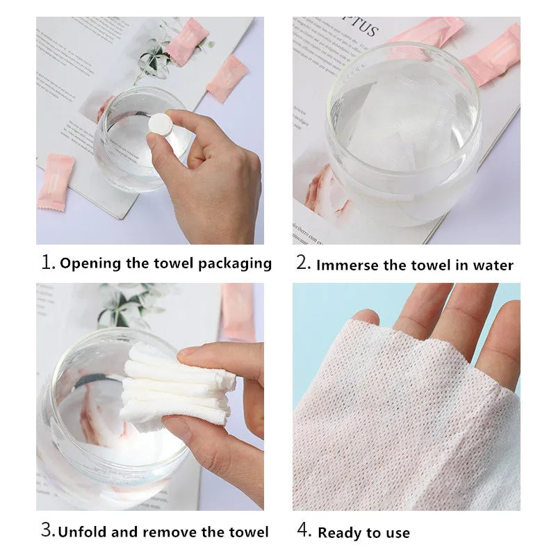 Mini Compressed Towel Disposable Capsules