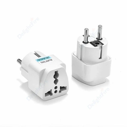 2/3 Pin Plug Adapter US To European