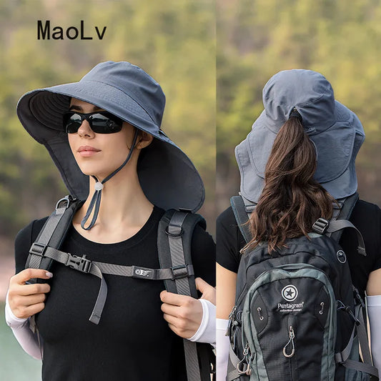 Outdoor UV Anti Neck Protection Sun Visors Cap